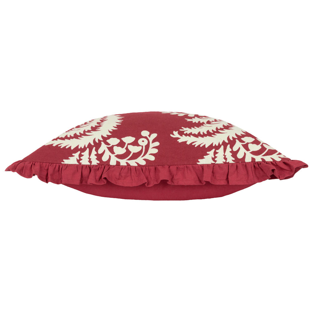 Paoletti Montrose Red Current Floral Cushion Image 4
