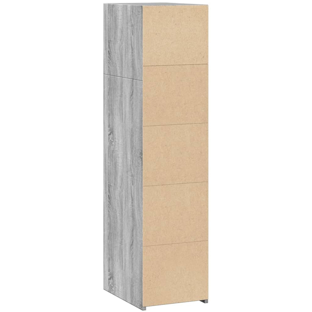 vidaXL 4 Shelf Grey Sonoma Narrow Highboard Image 6