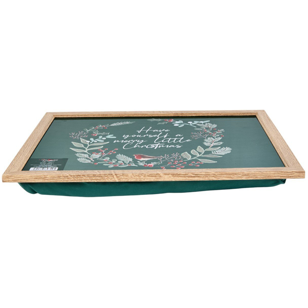 Merry Robin Lap Tray Green Image 2
