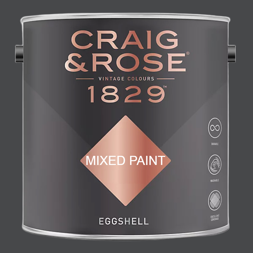 Craig & Rose 1829 Vintage Walls Wood and Metal Jet Black Eggshell Paint 2.5L Image 2