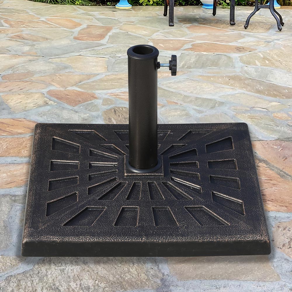 Outsunny 15kg Umbrella Stand Base Bronze Image 2