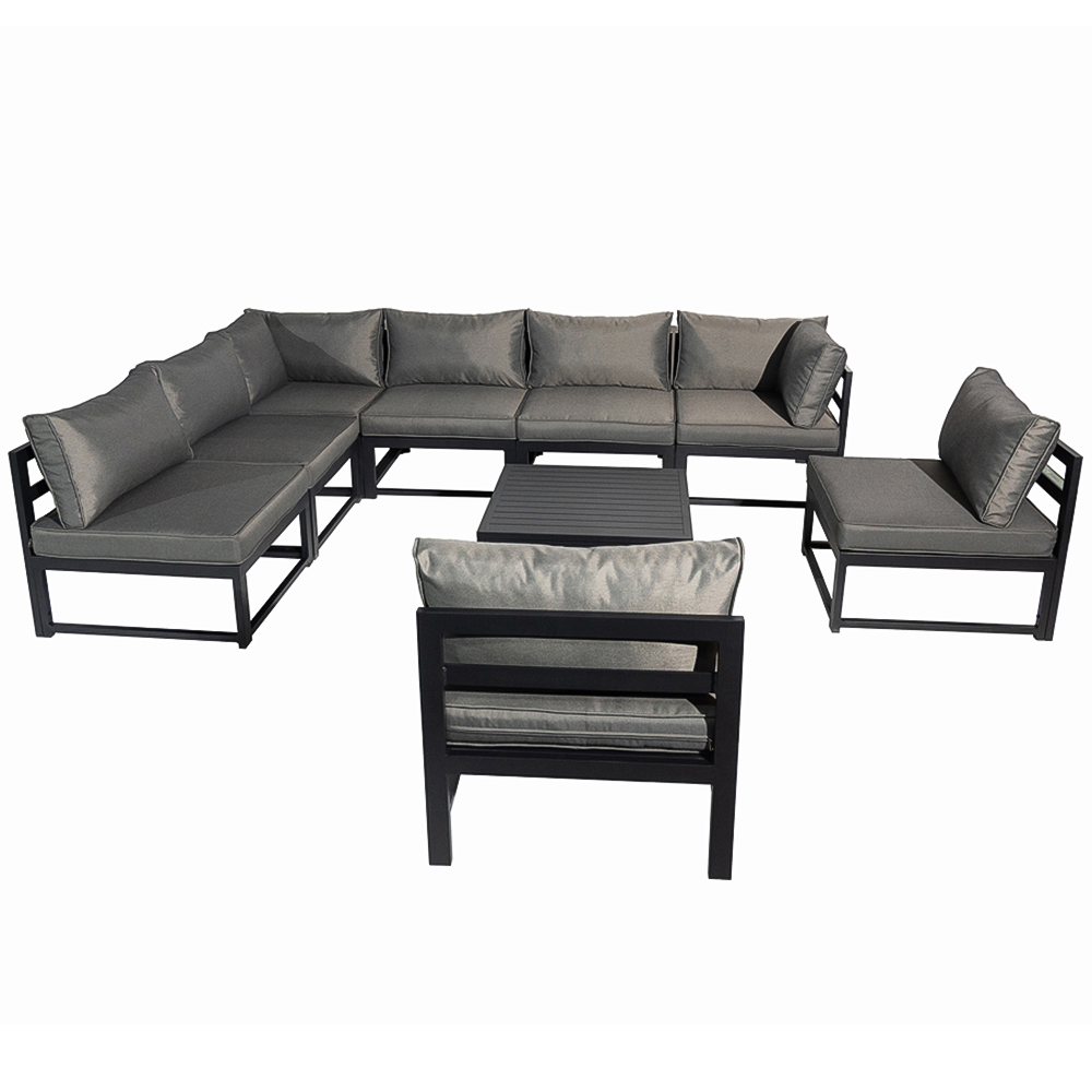 Furniture One 8 Seater L Shape Garden Corner Sofa Set Image 3