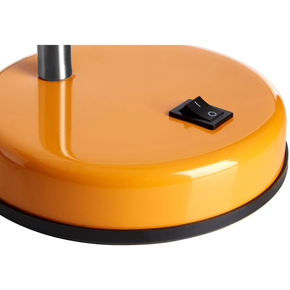 Premier Housewares Orange Gloss Desk Lamp Image 2