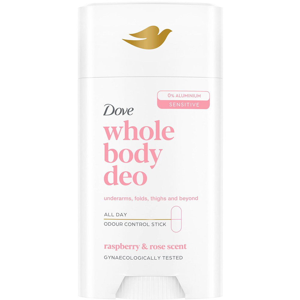 Dove Whole Body Long Lasting Fresh Raspberry and Rose Deodorant Stick 75ml 6 Pack Image 3