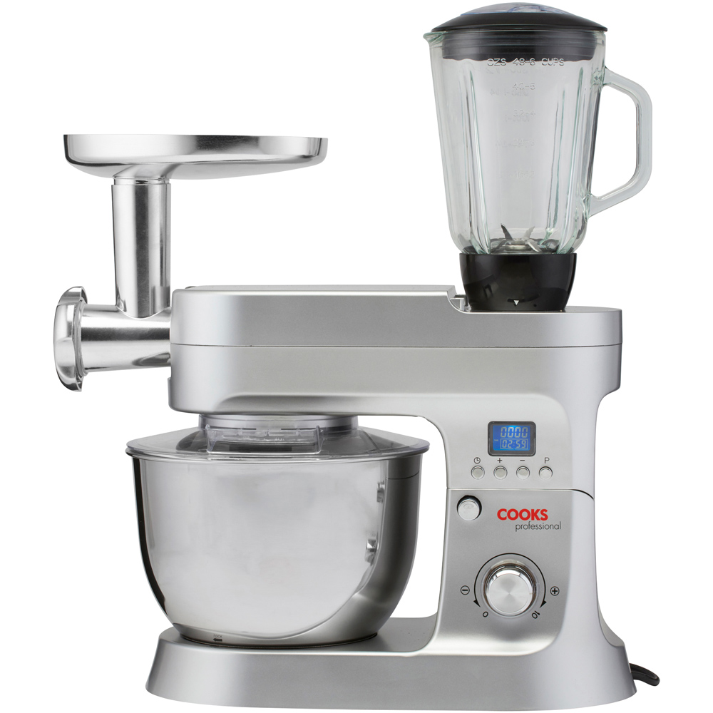 Cooks Professional G1184 Silver Multi Functional 1200W Stand Mixer Image 1
