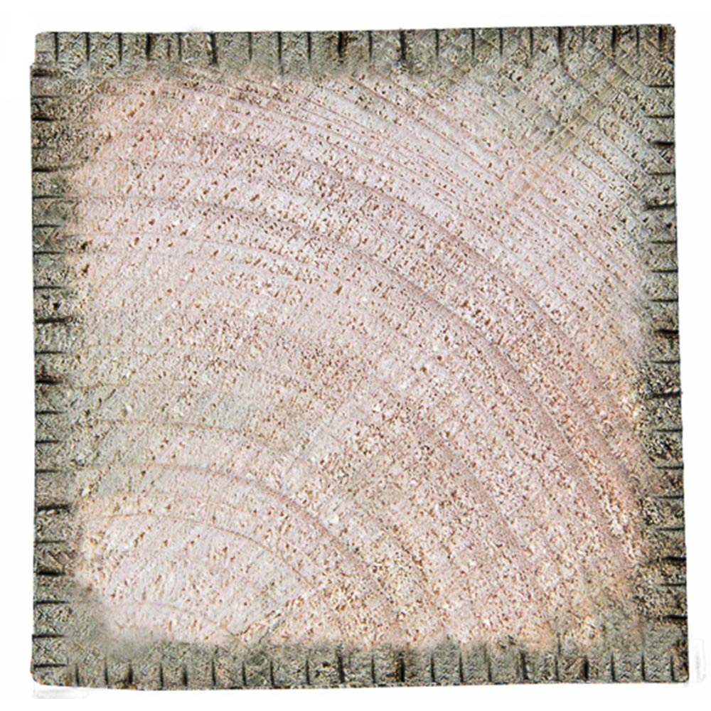 Forest Garden 5ft Green Incised Fence Post Image 3