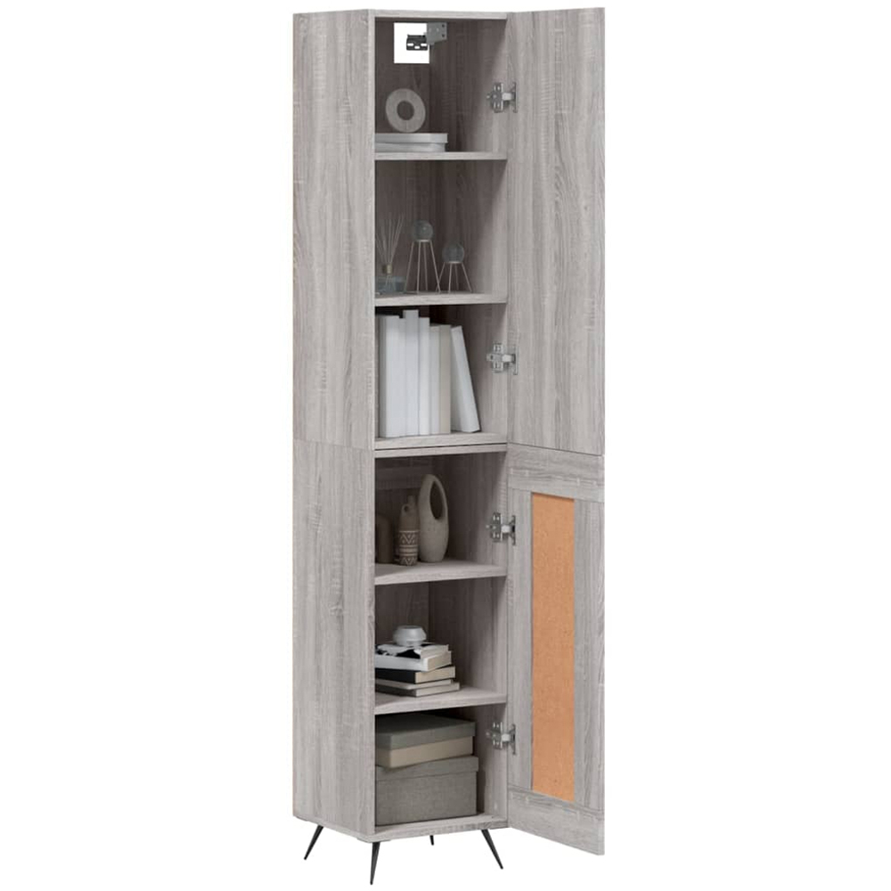 vidaXL 2 Door Grey Sonoma Highboard Image 3