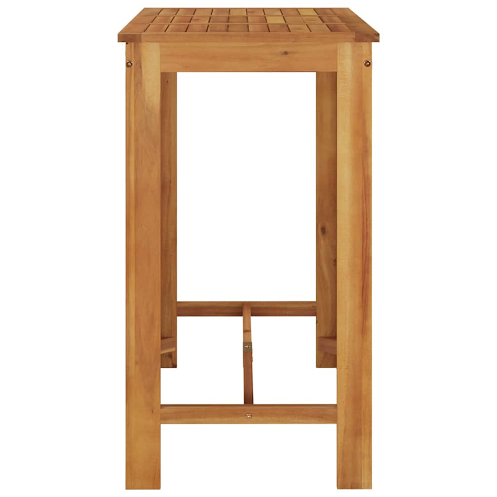 vidaXL Solid Wood Acacia Rectangular Garden Bar Table Image 4