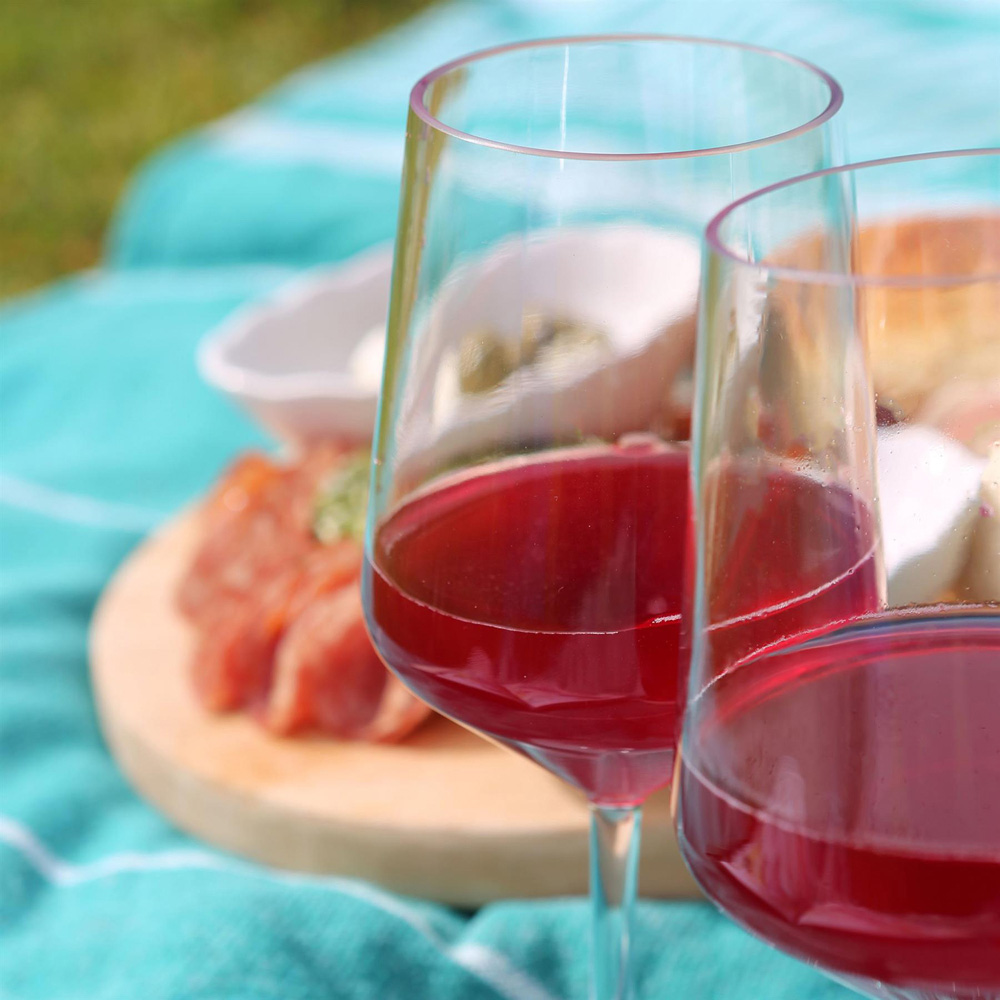 Argon Tableware Clear Plastic Reusable Wine Glass Set 500ml 6 Pack Image 3