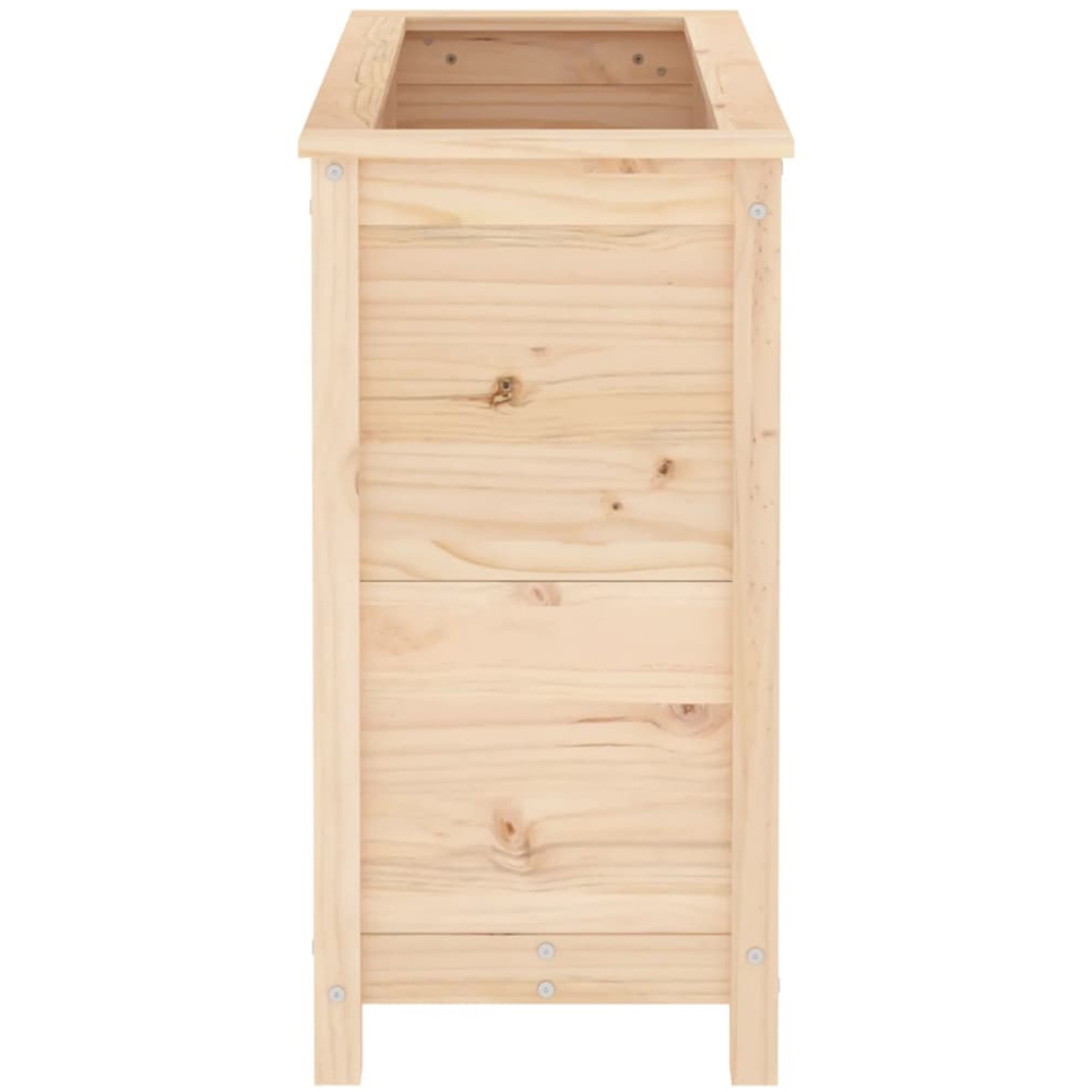 vidaXL Brown Pine Wood Raised Garden Bed 78 x 82.5 x 40cm Image 5