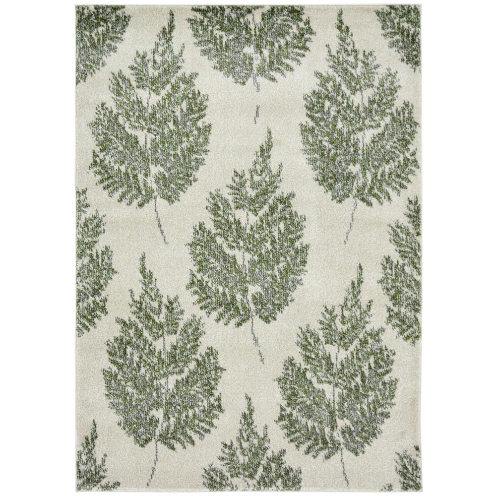 Homemaker Villa Green Leaf Rug 120 x 170cm Image 1