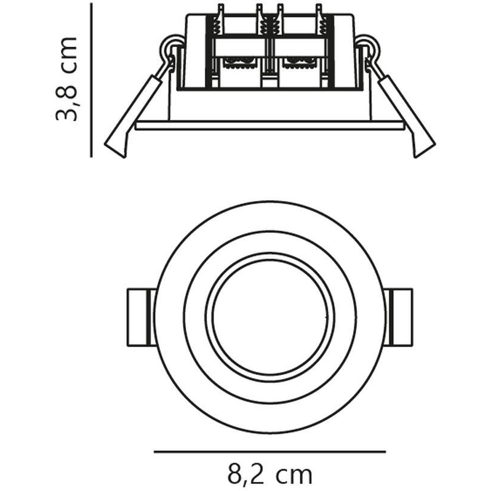 Nordlux Clyde LED White Spot Ceiling Light 2700K Image 9