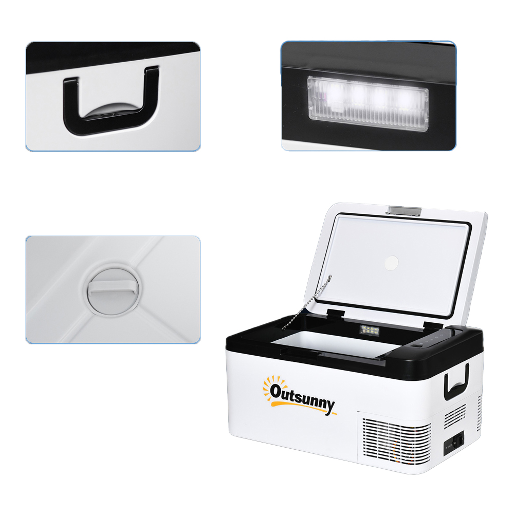 Outsunny 12V LED 18L Portable Cooler Image 4