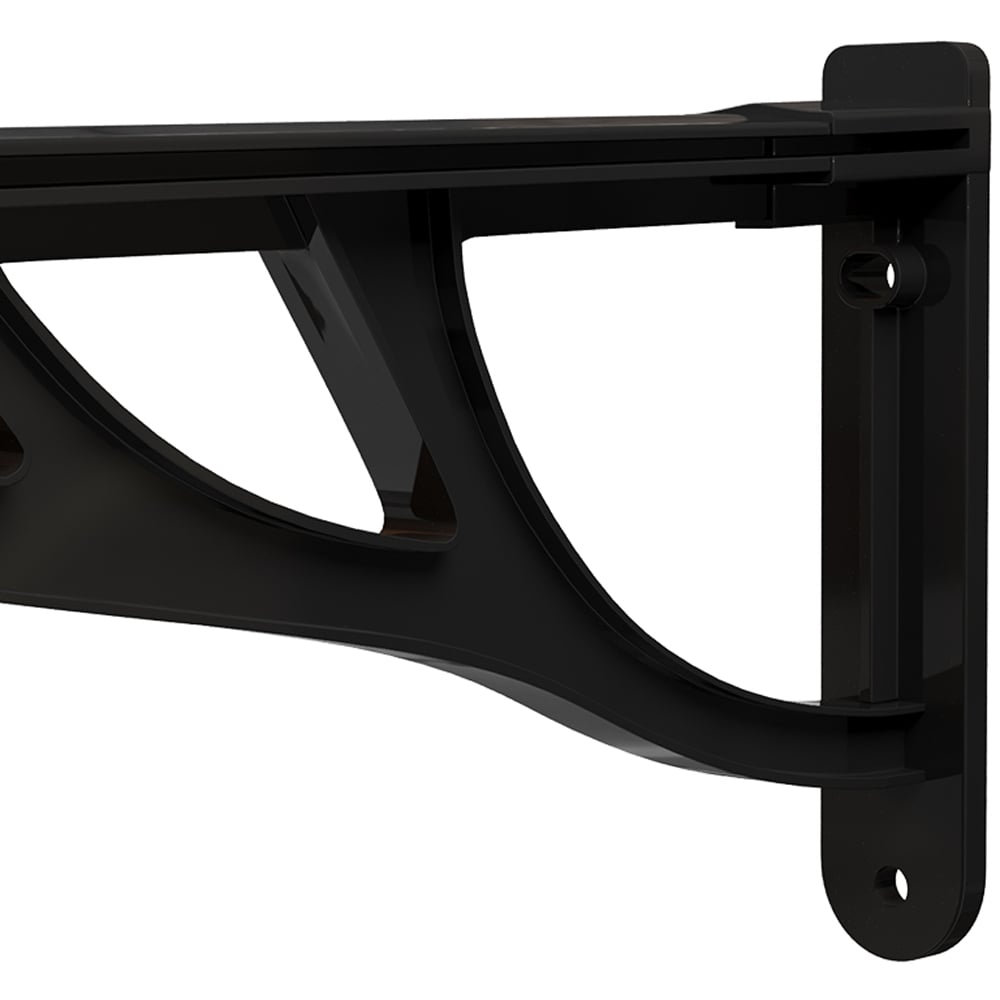 Living and Home Dark Brown Flat Door and Window Canopy 1.9 x 0.9m Image 6