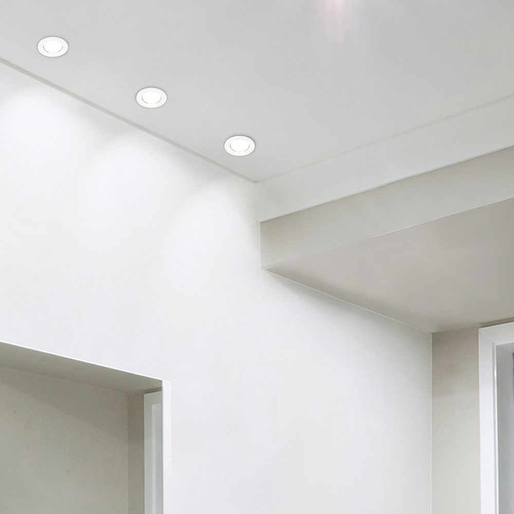 ValueLights White Cool White LED Ceiling Downlight 10 Pack Image 2