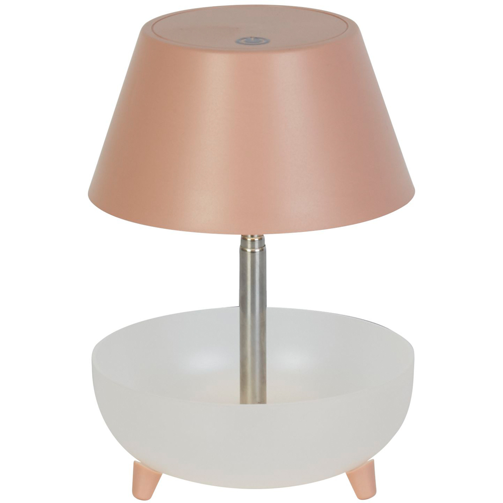 Lighting Collection Pink Rechargeable Storage LED Table Lamp Image 4