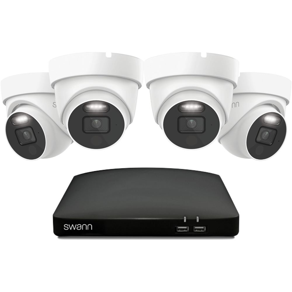 Swann Wired DVR CCTV 4K Dome Camera Kit with 1TB HDD Storage Image 2