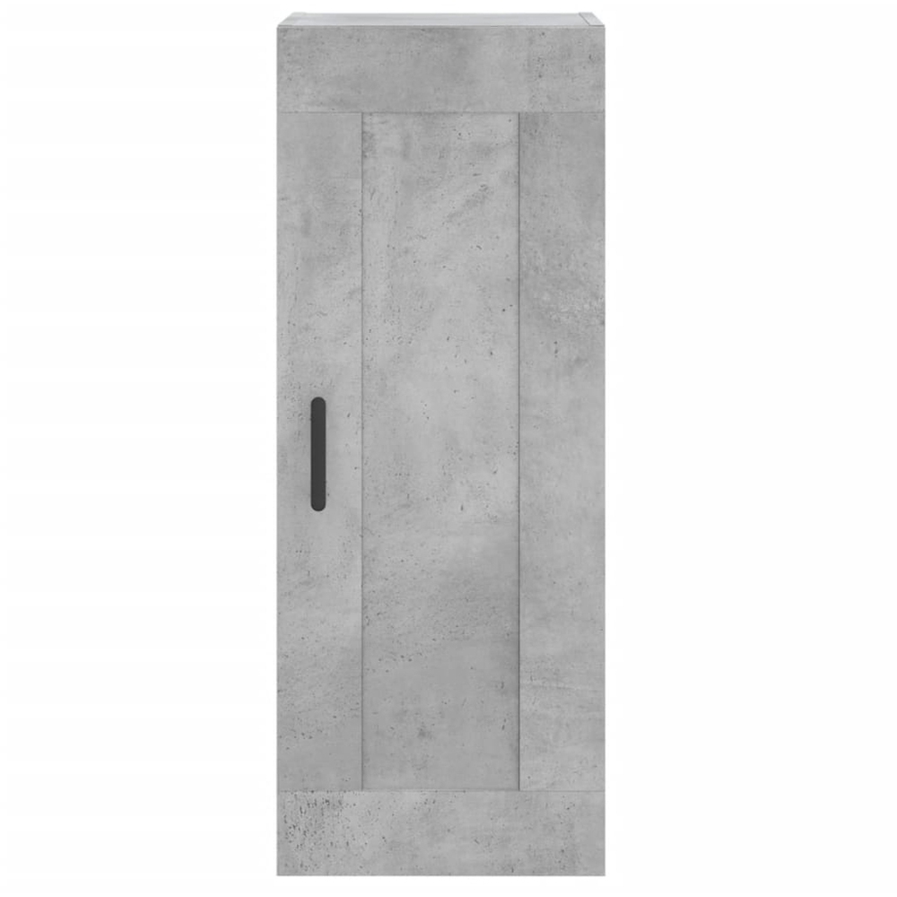 vidaXL Single Door 2 Drawer 2 Shelf Concrete Grey Highboard Image 8