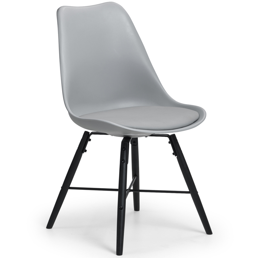 Julian Bowen Staten Kari Concrete Effect 4 Seater Dining Set Grey Image 5