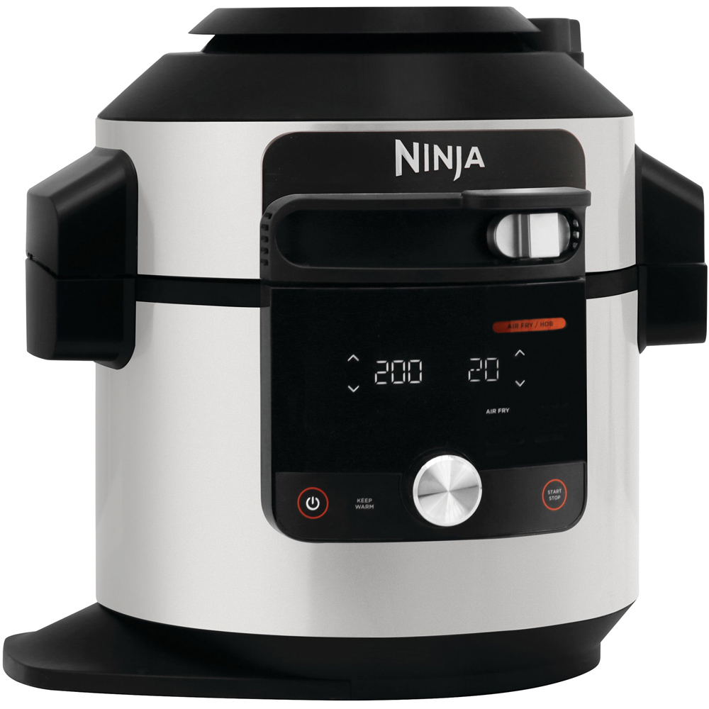Ninja Foodi MAX OL750UK 15-in-1 Silver and Black SmartLid Multi Cooker with Smart Cook System 7.5L Image 1