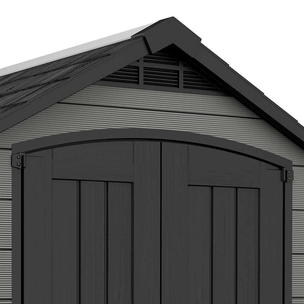 Keter Premier 7.5 x 9ft Grey Outdoor Apex Garden Storage Shed Image 3