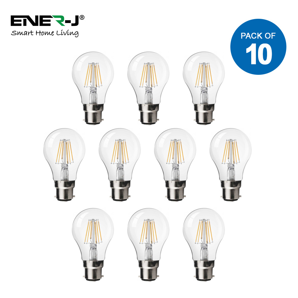 Ener-J 6W B22 2700K LED Filament Lamp 10 Pack Image 4