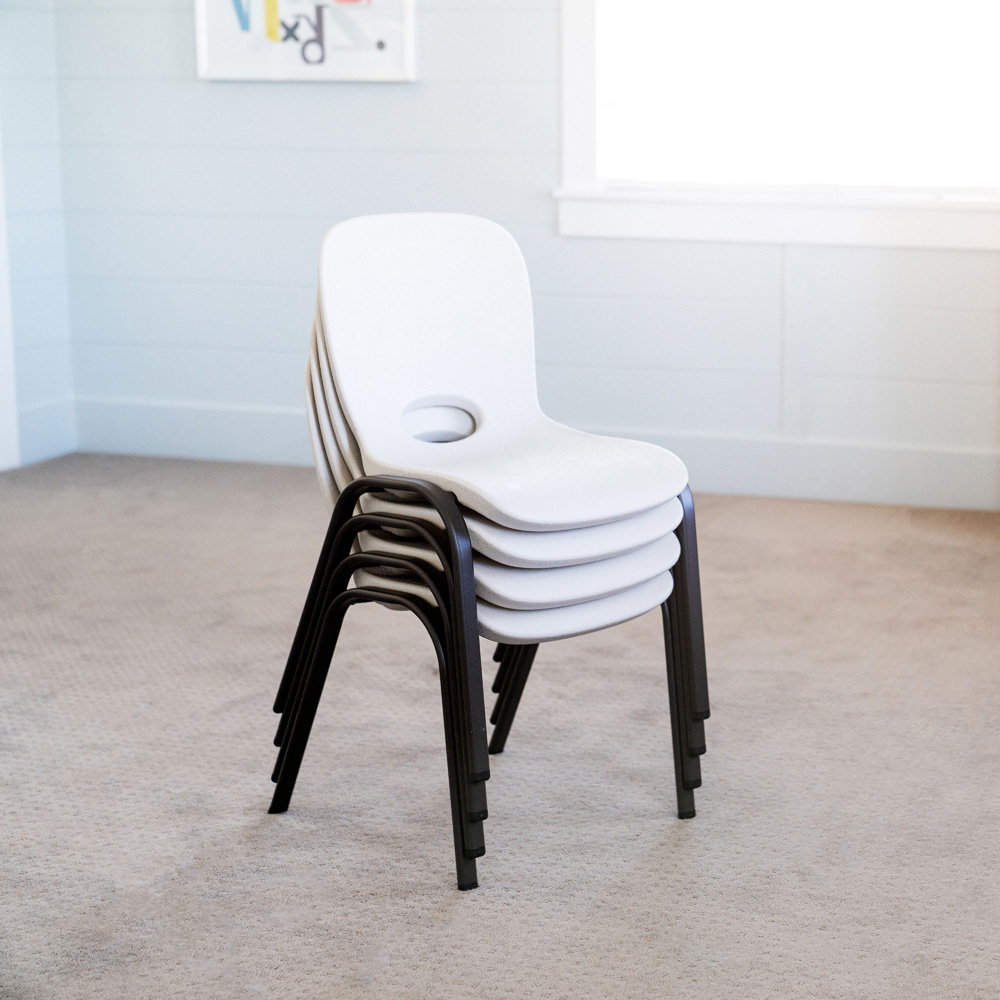 Lifetime Products Set of 4 Kids Stack Essential Chair Image 5
