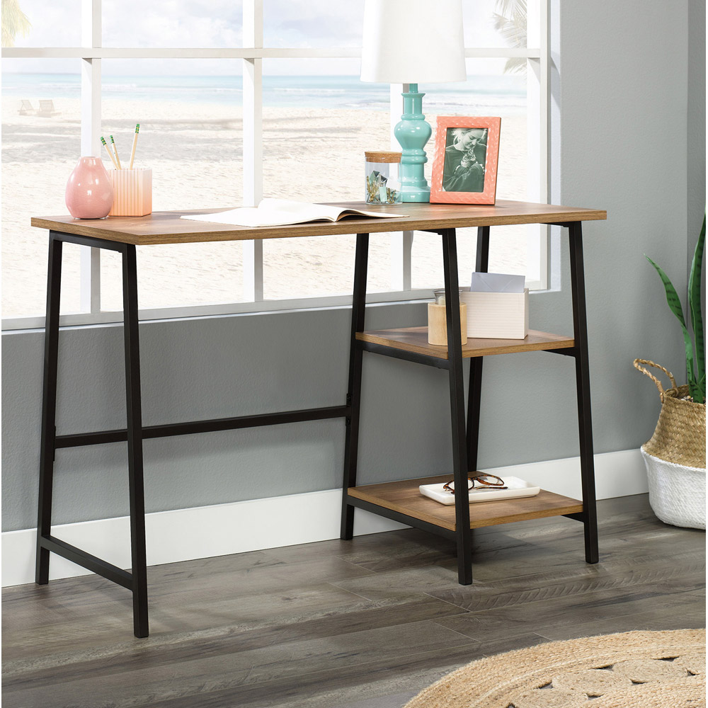 Teknik Office Industrial Style Sindoori Mango Finish Bench Desk Brown Image 4