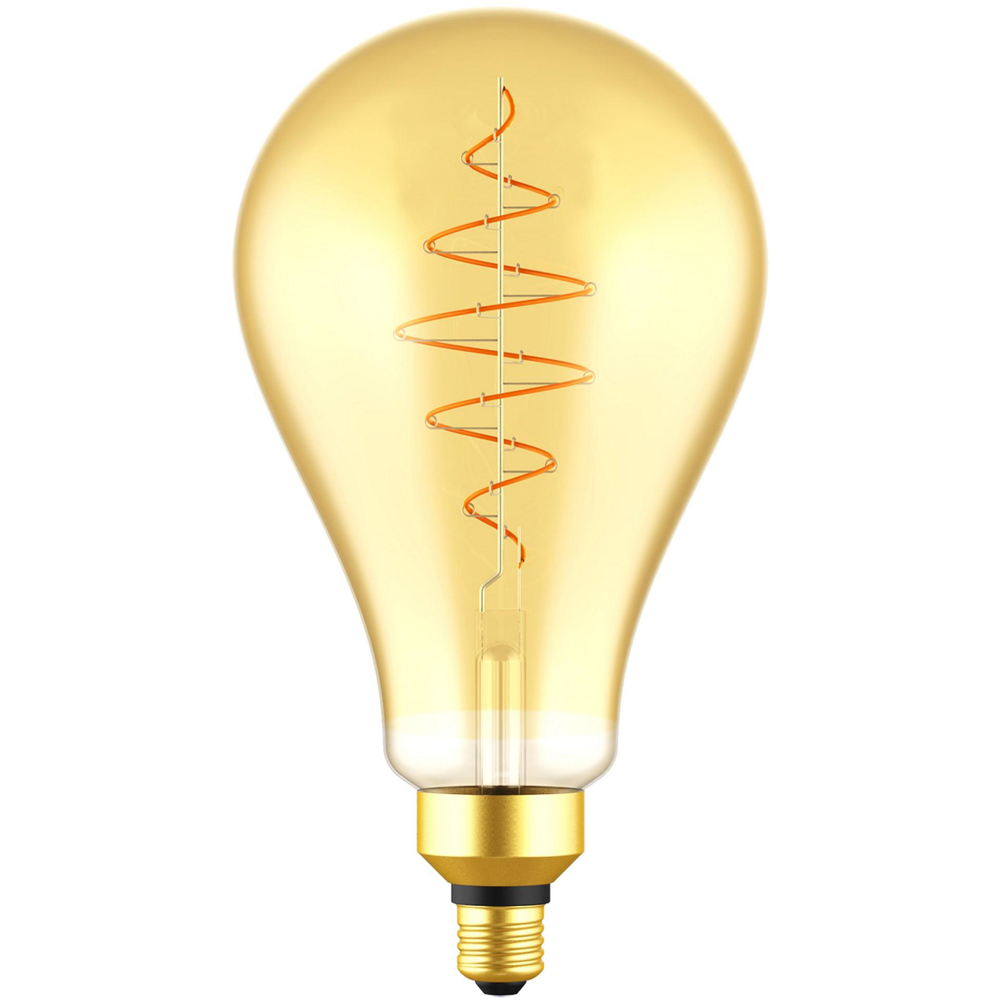Nordlux Deco Giants E27 Dimmable 600 Lumens PS160 Spiral Gold Light Bulb Image 1