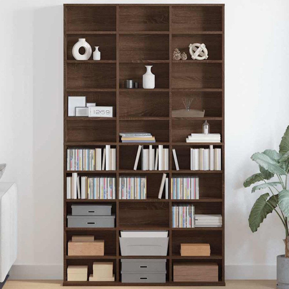 vidaXL Brown CD Cabinet Image 1