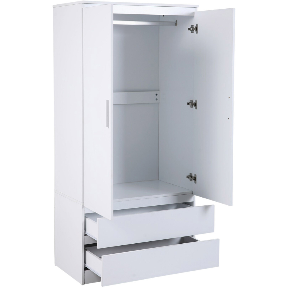 Luca Tall Wardrobe White Image 3