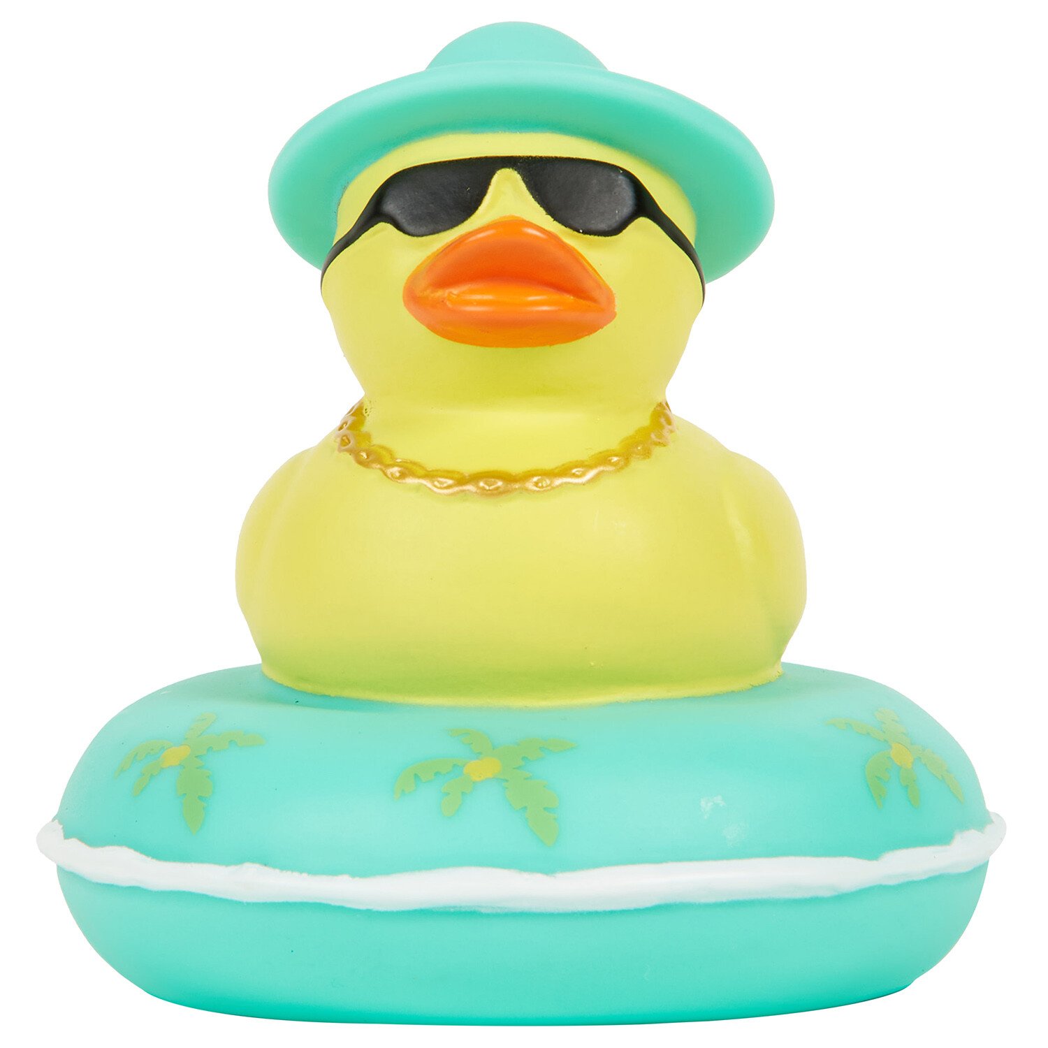 Swimming Rubber Duck Blue and Yellow Image 2