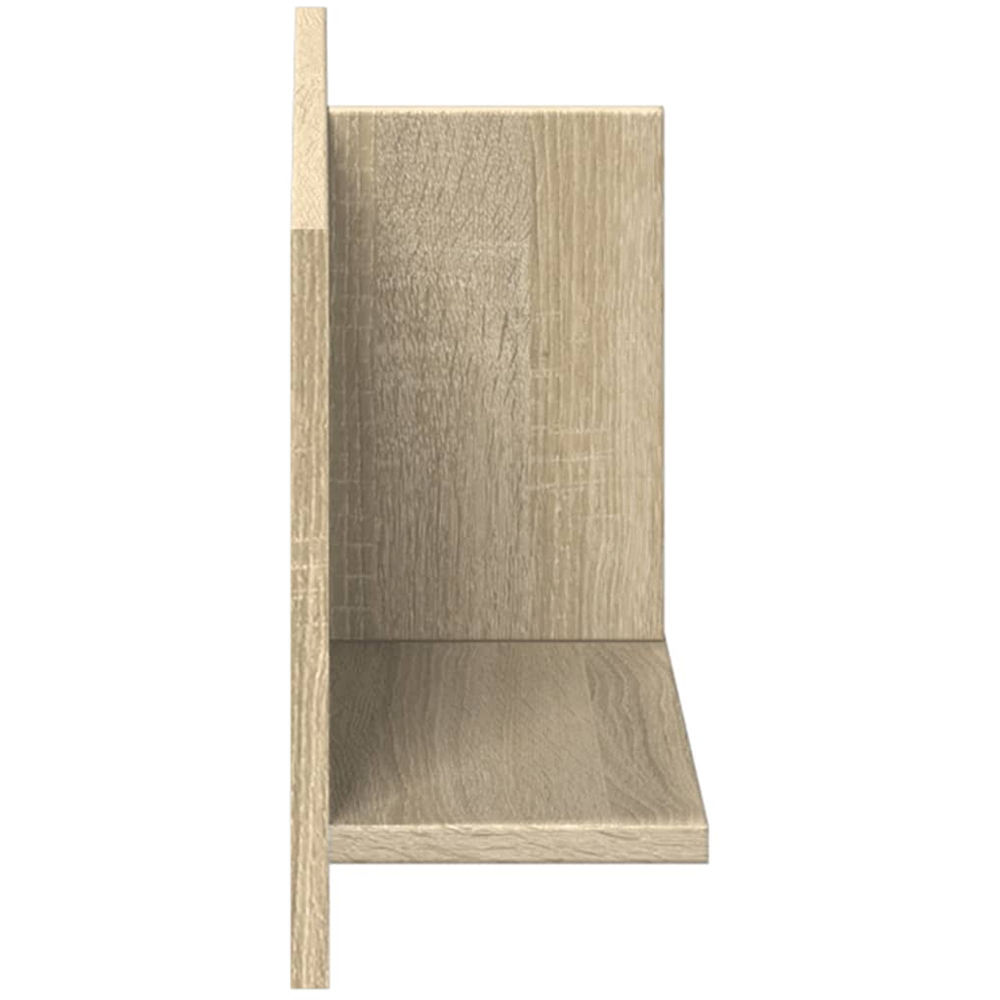 vidaXL 2 Shelf Sonoma Oak Wall Cabinet Image 4