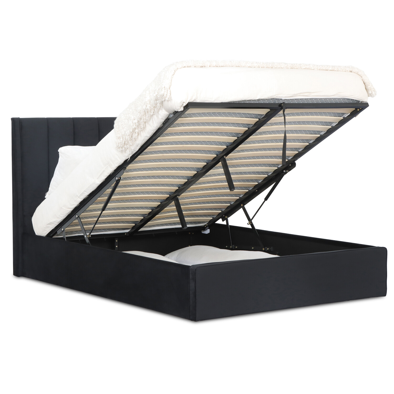 Willow Ottoman Black - Black / Double Image 4