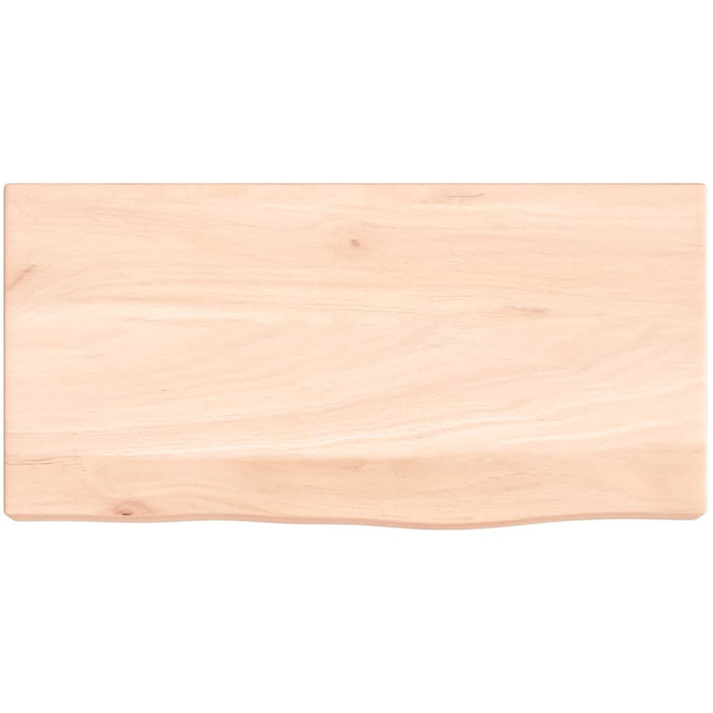 vidaXL 20 x 40cm Natural Oak Wood Wall Shelf Image 3