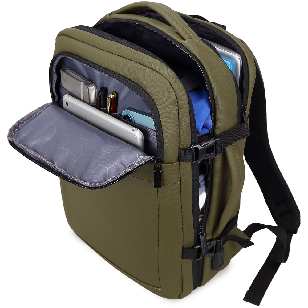A2B Pioneer 20L Green Weatherproof RyanAir Onboard Underseat Backpack Image 6