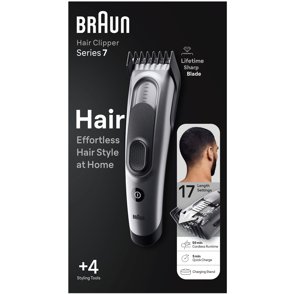Braun Series 7 HC7390 Hair Clipper Black Image 3