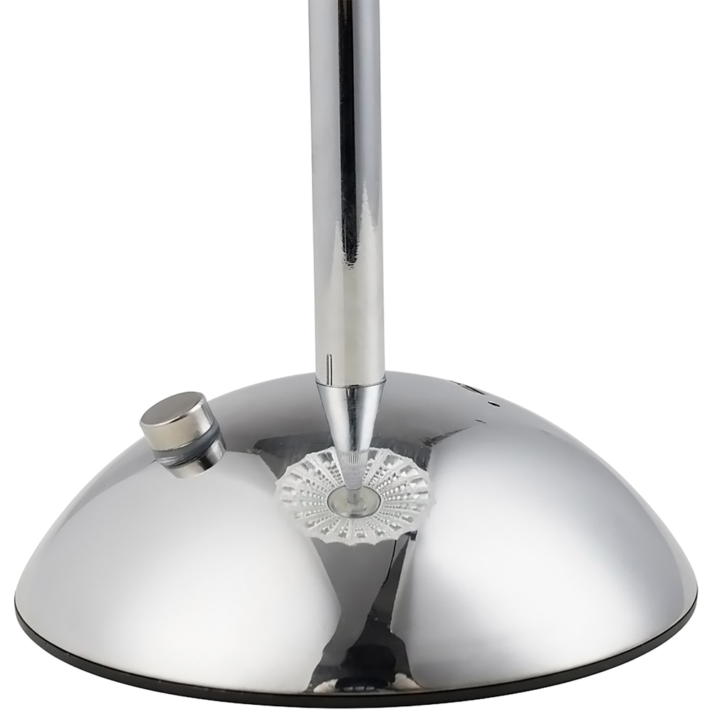 Living and Home Polished Chrome LED Table Lamp Image 6