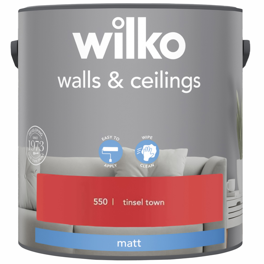 Wilko Walls & Ceilings Tinsel Town Matt Emulsion Paint 2.5L Image 2