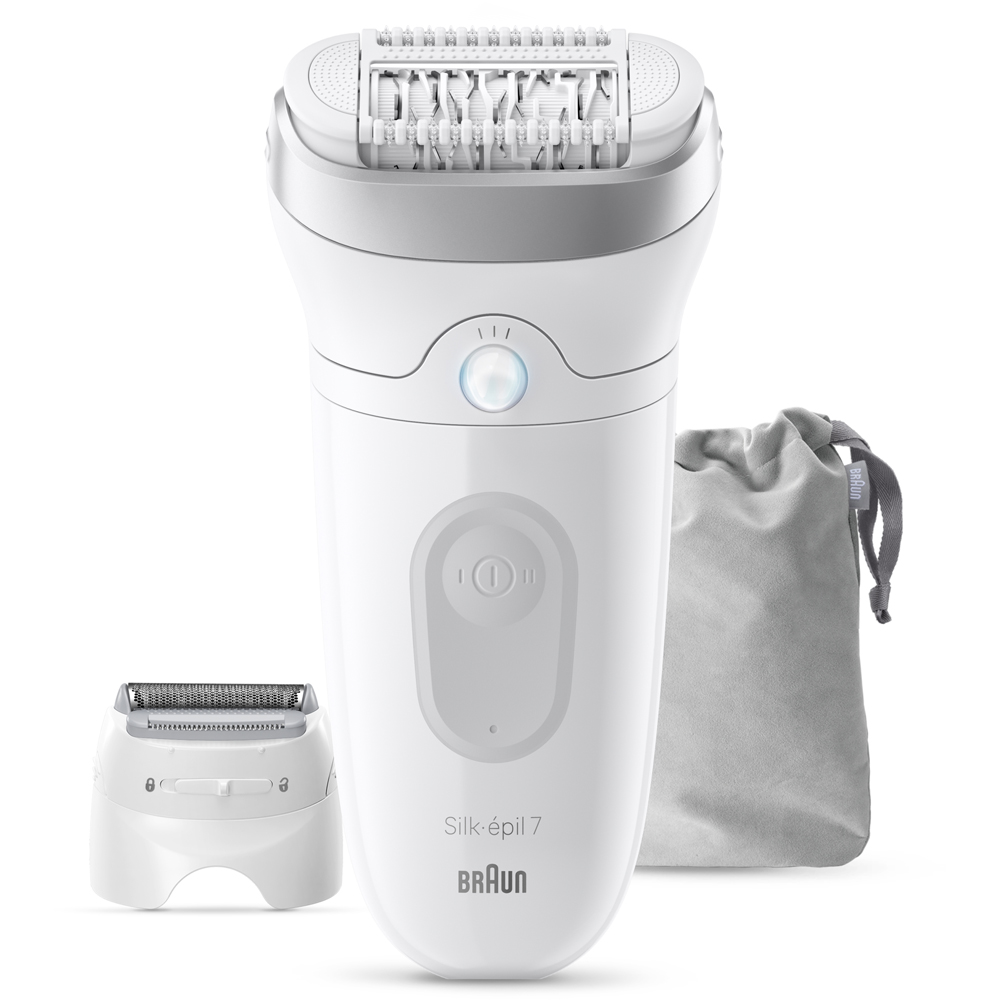 Braun Silk-epil 7 7-030 Wet and Dry Cordless Epilator with Shaver Head and Trimmer Comb Image 2
