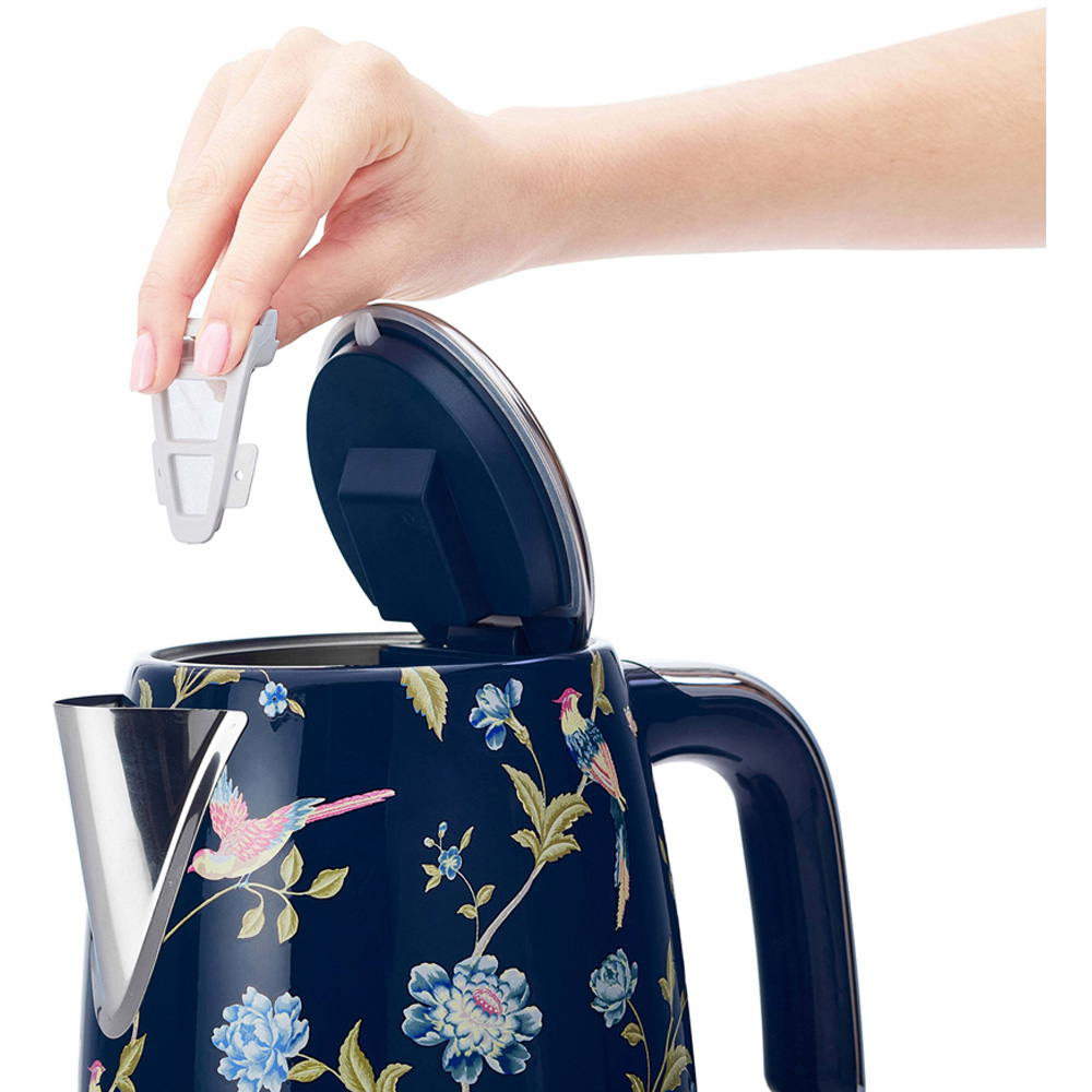 Laura Ashley Elveden VQSBPKK278LANUK Navy Stainless Steel 1.7L Jug Kettle Image 3