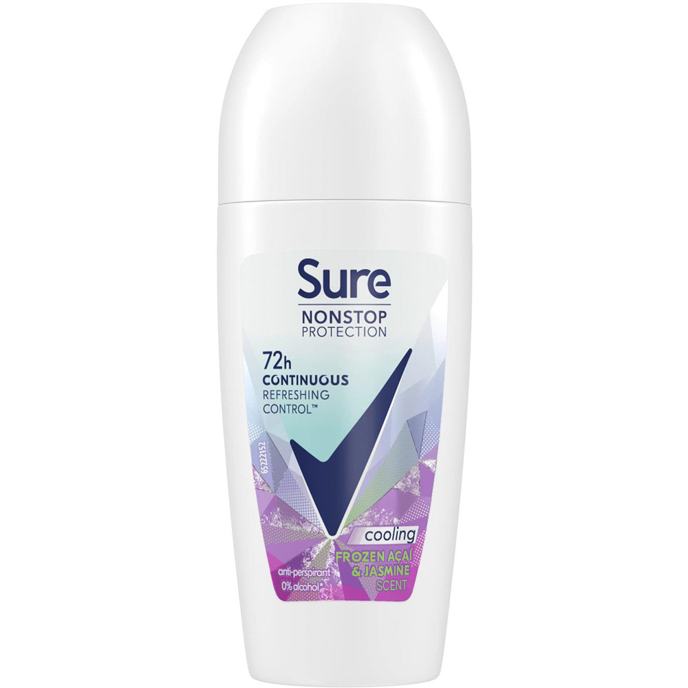 Sure Women Nonstop Protection Acai and Jasmine Antiperspirant Roll On 50ml 6Pack Image 2