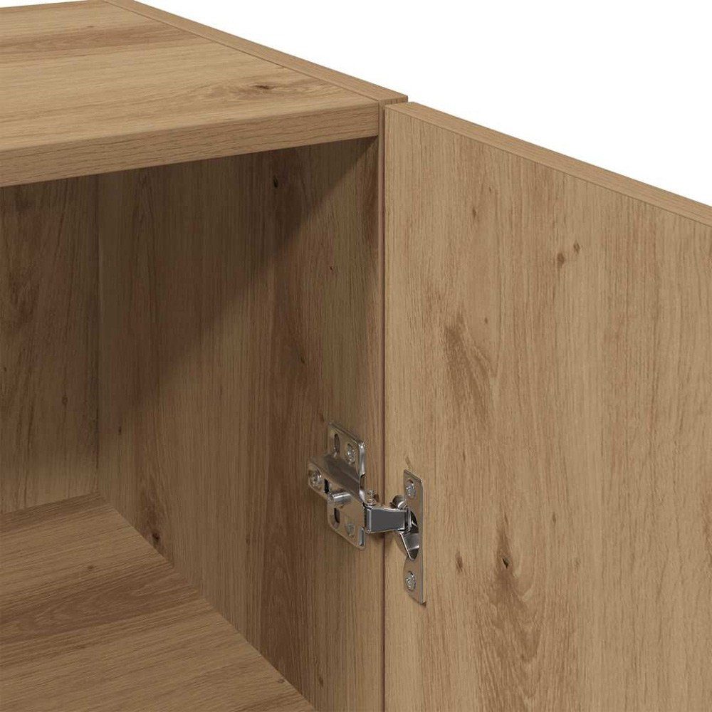 vidaXL Single Door Artisan Oak Wall Mounted Slim Cabinet Image 9