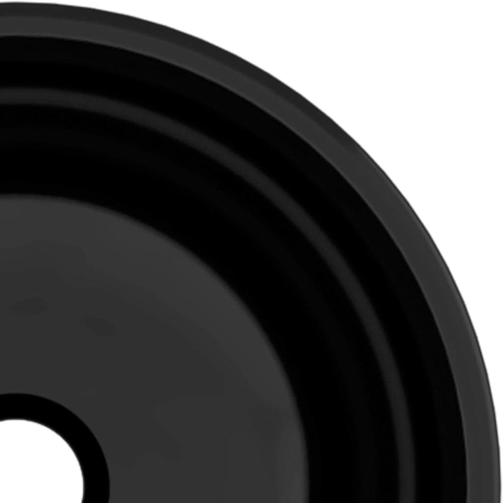 vidaXL Black Tempered Glass Round Wash Basin 120 x 300mm Image 3