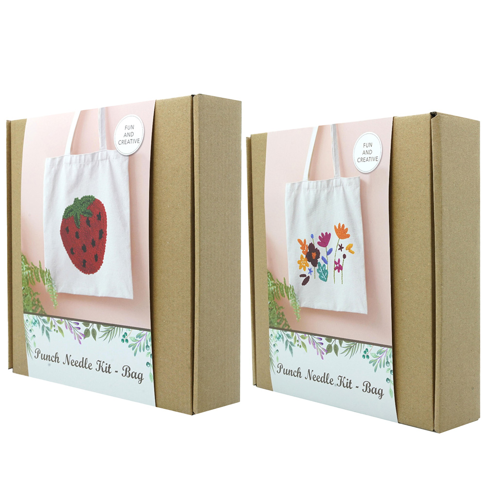 Bag Punch Needle Kit - White Image 1