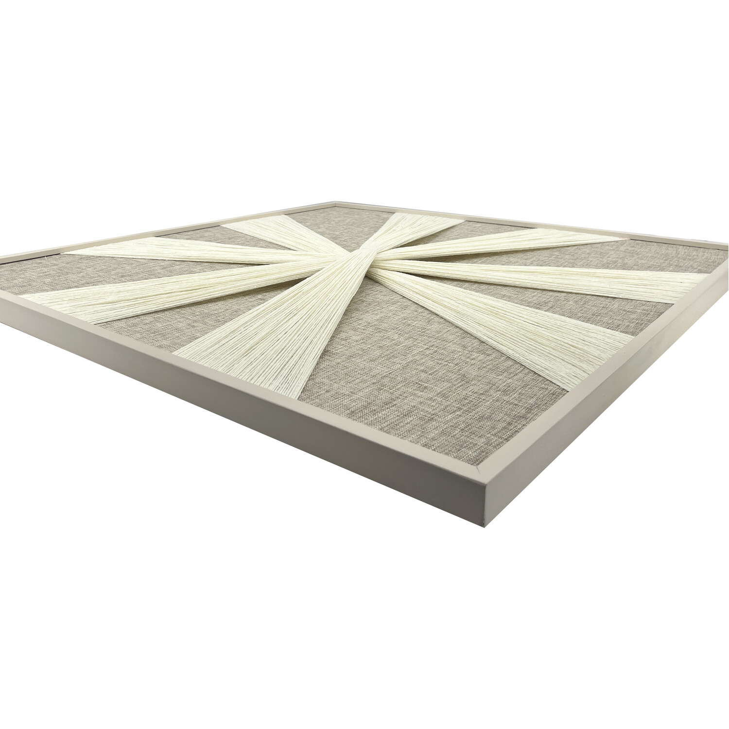Neutral Knotted Textile Wall Art Image 2