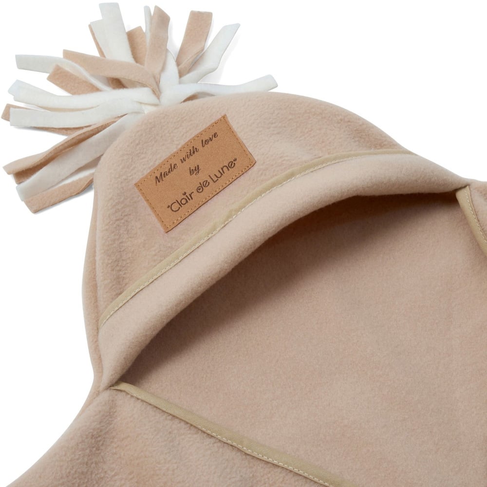 Clair de Lune Baby Oatmeal Star Fleece Wrap Blanket Image 2