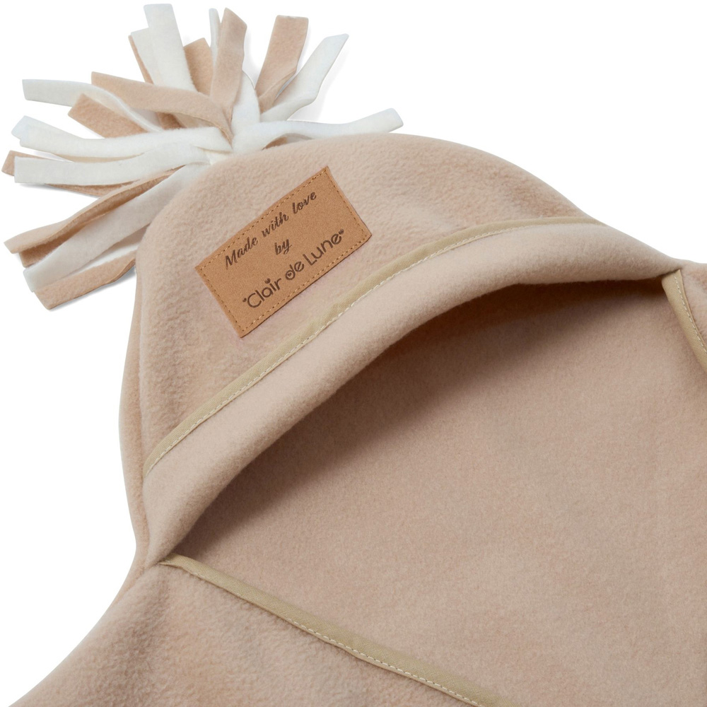 Clair de Lune Baby Oatmeal Star Fleece Wrap Blanket Image 2