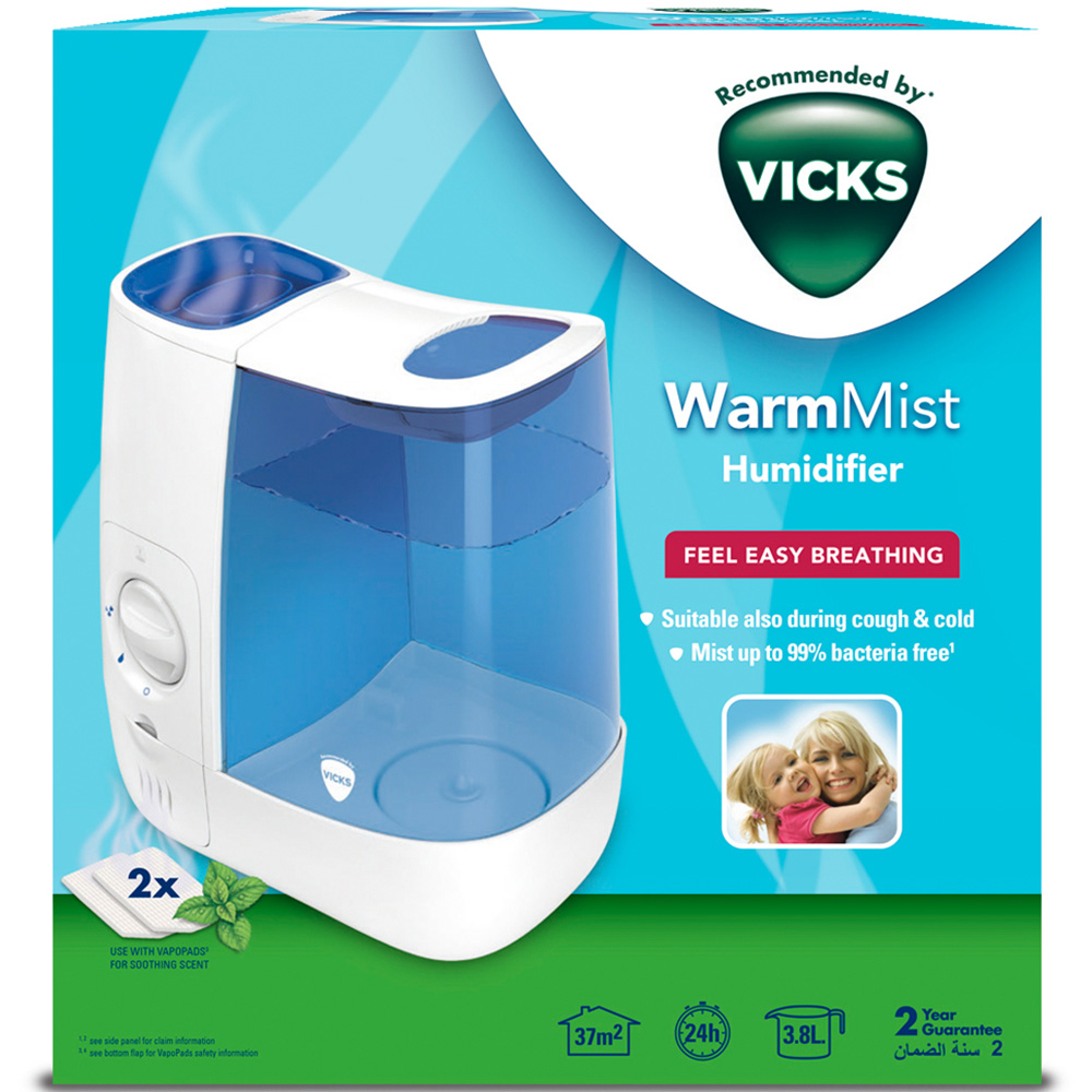 Vicks Warm Mist Humidifier 3.8L Image 2