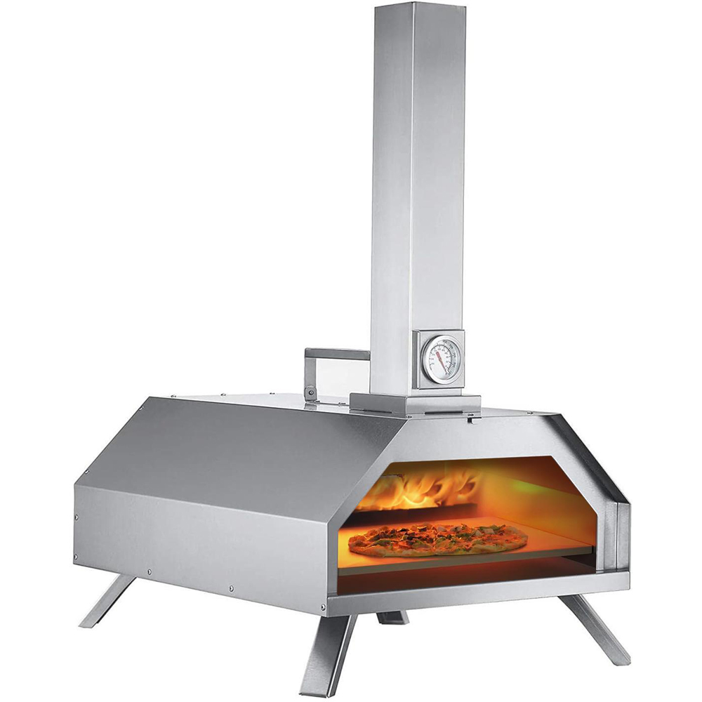 Haven Silver Pizza Oven with Rain Cover Image 2